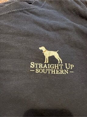 Dog Graphic Tee in navy